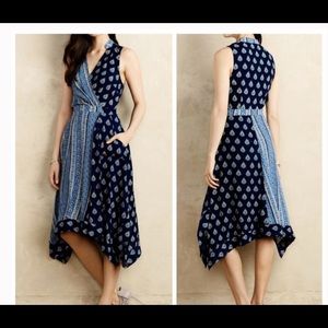 ANTHROPOLOGIE Wrap Midi Dress